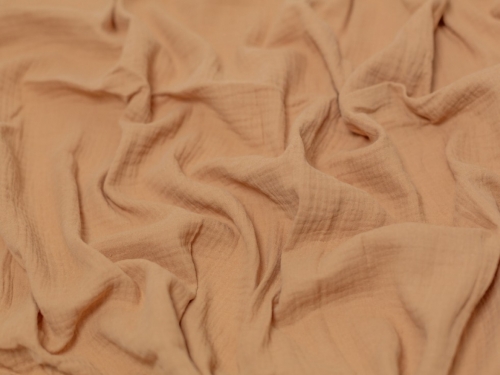 Minerva Core Range Cotton Double Gauze Fabric Light Brown