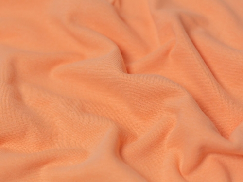 Minerva Core Range Tubular Ribbing Stretch Knit Fabric Pale Peach