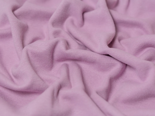 Minerva Core Range Tubular Ribbing Stretch Knit Fabric Pastel Purple