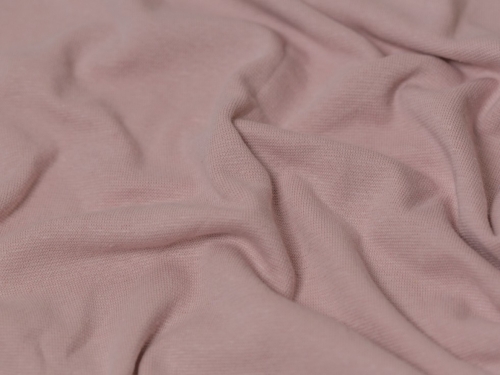 Minerva Core Range Tubular Ribbing Stretch Knit Fabric Soft Old Rose