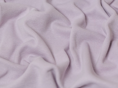 Minerva Core Range Tubular Ribbing Stretch Knit Fabric Soft Lilac