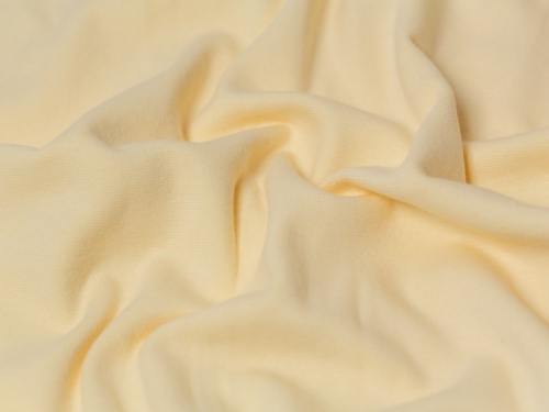 Minerva Core Range Tubular Ribbing Stretch Knit Fabric Soft Vanilla