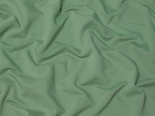 Minerva Core Range Cotton Fleece Back Sweatshirt Stretch Knit Fabric Mint Green