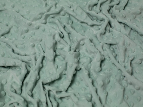 Minerva Core Range Heavy Embossed Dimple Plush Fleece Fabric Pastel Green