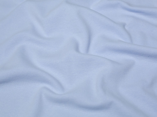 Minerva Core Range Tubular Ribbing Stretch Knit Fabric Light Blue