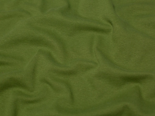 Minerva Core Range Tubular Ribbing Stretch Knit Fabric Khaki