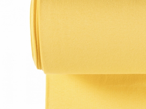 Minerva Core Range Tubular Ribbing Stretch Knit Fabric Sunshine