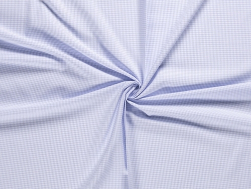 Minerva Core Range 1/8 inch 100% Cotton Gingham Fabric Light Blue