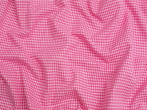 Minerva Core Range 1/8 inch 100% Cotton Gingham Fabric Fuchsia Pink