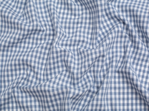 Minerva Core Range 1/4 inch 100% Cotton Gingham Fabric Indigo Blue