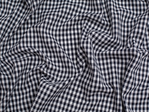 Minerva Core Range 1/4 inch 100% Cotton Gingham Fabric Navy Blue