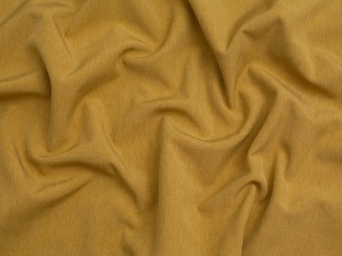 Minerva Core Range Stretch Woven Fleece Back Soft Shell Coating Fabric Ochre