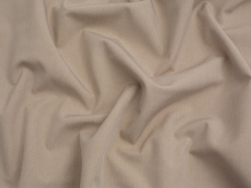 Minerva Core Range Stretch Woven Fleece Back Soft Shell Coating Fabric Cream