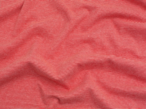 Minerva Core Range Tubular Ribbing Stretch Knit Fabric Red