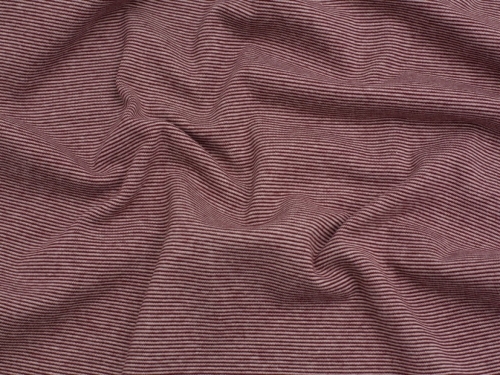 Minerva Core Range Tubular Ribbing Stretch Knit Fabric Bordeaux