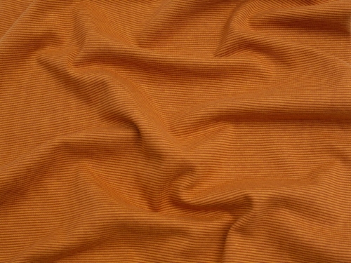 Minerva Core Range Tubular Ribbing Stretch Knit Fabric Rust
