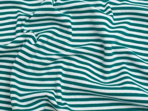Tubular Ribbing Stretch Knit Fabric Peacock