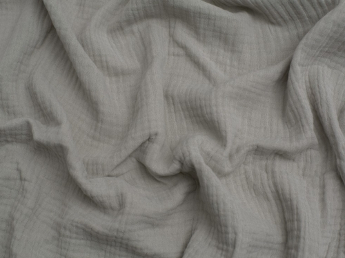 Minerva Core Range Cotton Triple Gauze Fabric Light Grey