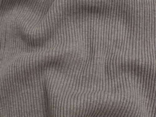 Minerva Core Range Chunky Tubular Ribbing Stretch Knit Fabric Grey