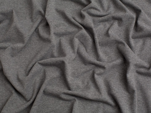 Minerva Core Range Recycled Cotton Jersey Stretch Knit Fabric Grey
