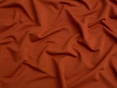 Minerva Core Range Recycled Loop Back French Terry Stretch Knit Fabric Rust