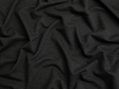 Minerva Core Range Recycled Loop Back French Terry Stretch Knit Fabric Dark Grey