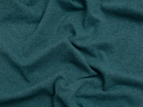 Minerva Core Range Recycled Tubular Ribbing Stretch Knit Fabric Peacock