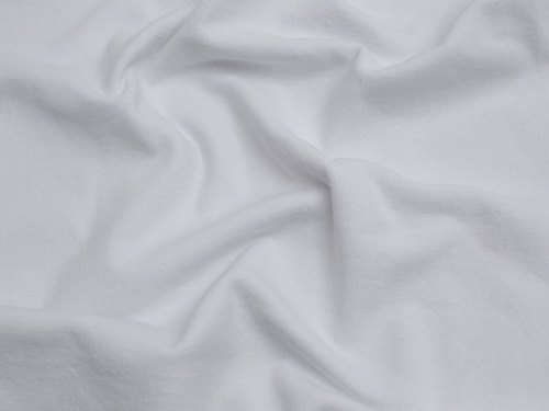 Minerva Core Range Recycled Tubular Ribbing Stretch Knit Fabric White