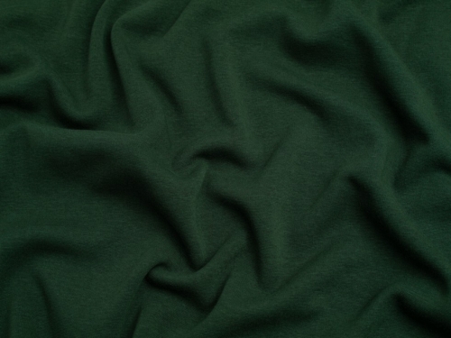 Minerva Core Range Fur Back Sweatshirt Stretch Knit Fabric Bottle Green