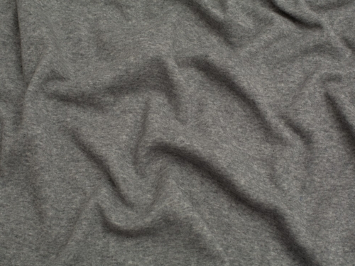 Minerva Core Range Fur Back Sweatshirt Stretch Knit Fabric Dark Grey