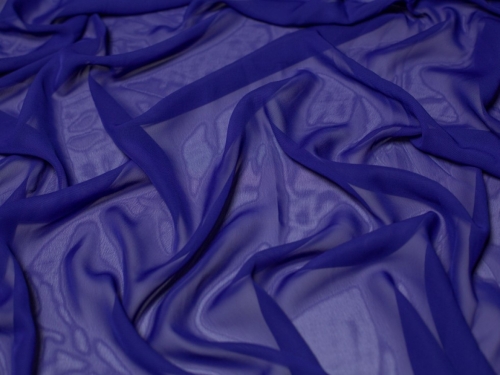 Minerva Core Range Sheer Chiffon Fabric Cobalt Blue