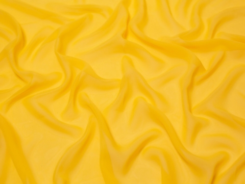 Minerva Core Range Sheer Chiffon Fabric Yellow