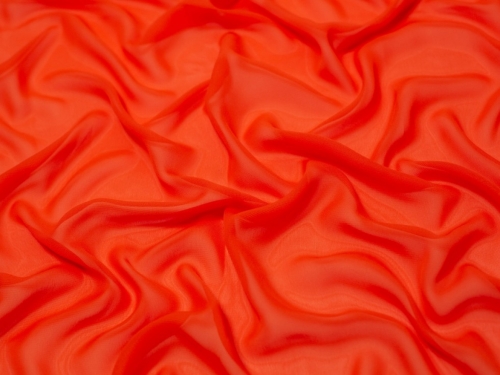 Minerva Core Range Sheer Chiffon Fabric Orange