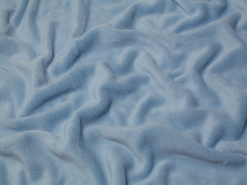 Minerva Core Range Super Soft Plush Cuddle Fleece Fabric Sky Blue