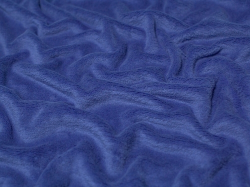 Minerva Core Range Super Soft Plush Cuddle Fleece Fabric Steel Blue