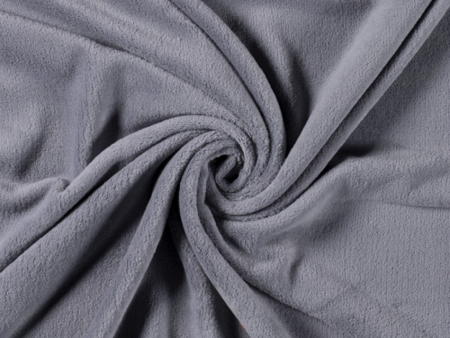 Minerva Core Range Super Soft Plush Cuddle Fleece Fabric Light Grey