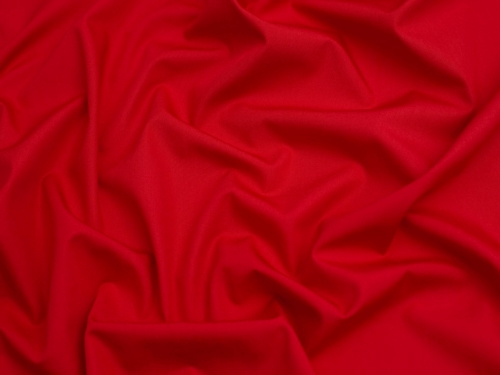 Organic 100% Cotton Poplin Fabric Red