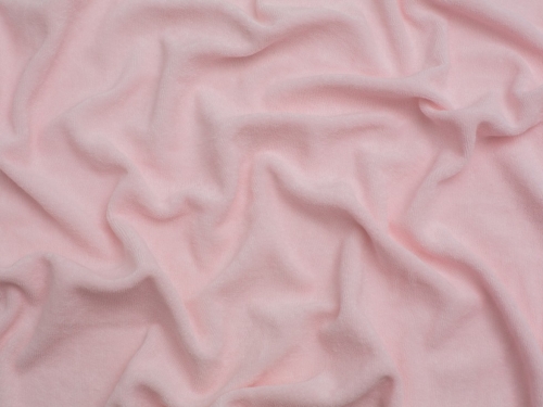 Minerva Core Range One Sided Cotton Towelling Fabric Blush