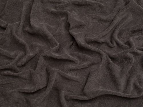 Minerva Core Range One Sided Cotton Towelling Fabric Taupe