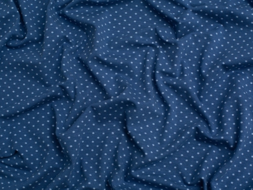 Cotton Jersey Stretch Knit Fabric Indigo Blue