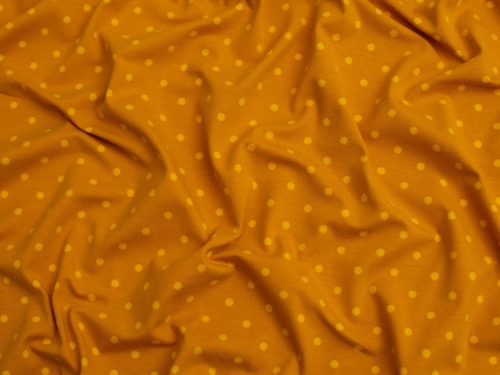 Cotton Jersey Stretch Knit Fabric Ochre