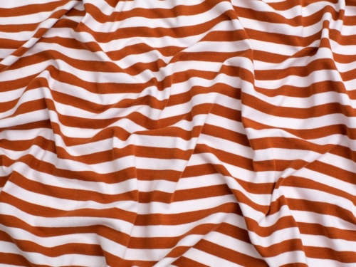 Minerva Core Range Cotton Jersey Stretch Knit Fabric Rust