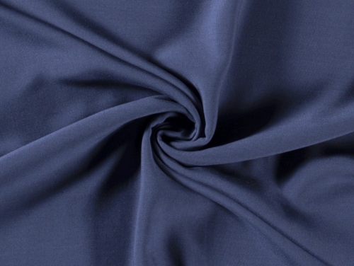 Minerva Core Range Viscose Poplin Fabric Indigo Blue