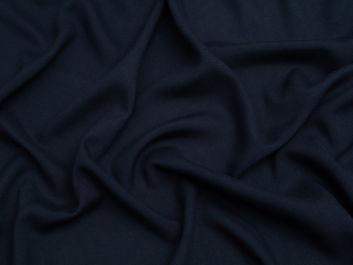 Minerva Core Range Viscose Poplin Fabric Navy Blue