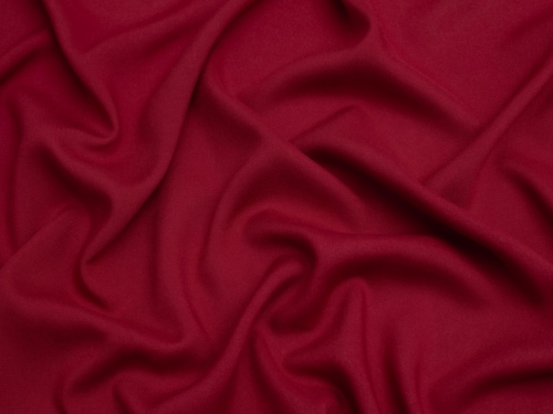 Minerva Core Range Viscose Poplin Fabric Dark Red