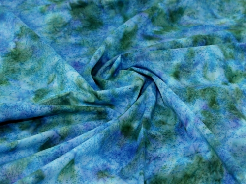 Cotton Batik Fabric Blue