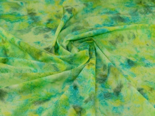 Cotton Batik Fabric Green