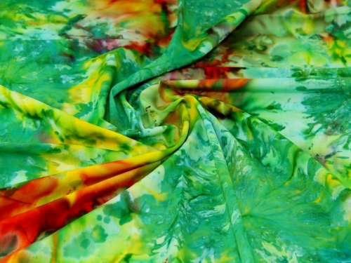 Cotton Batik Fabric Green