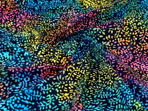Cotton Batik Fabric Midnight