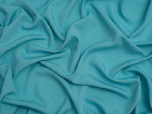 Minerva Core Range Soft Touch Crepe Fabric Aqua